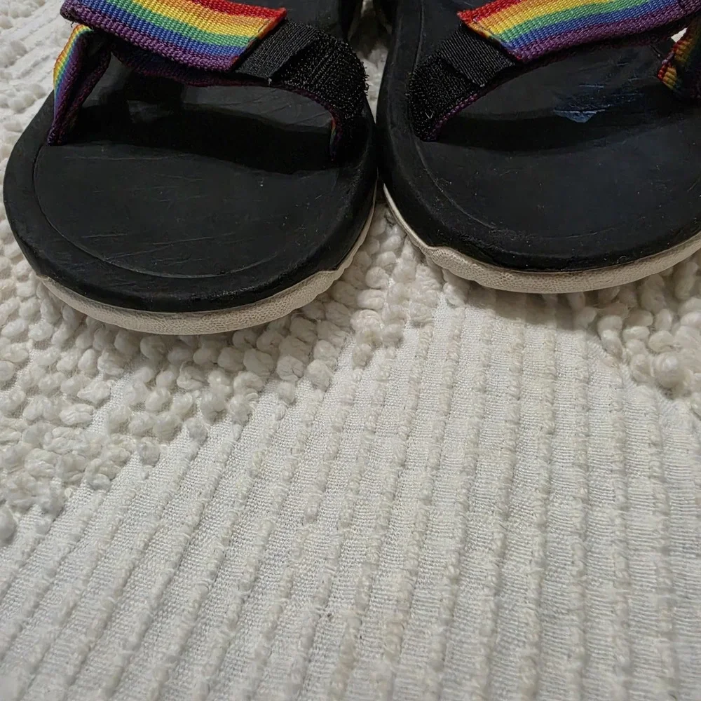 Teva Hurricane XLT2 Rainbow Pride Textile Sport Hiking Sandals Youth 12 Kids